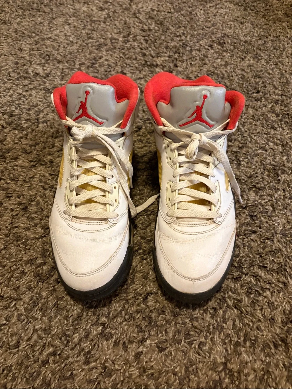 Jordan Shoes Red and White Interior
